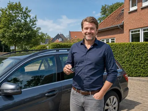 Verkäufer aus Alsdorf mit dem verkauften Fahrzeug