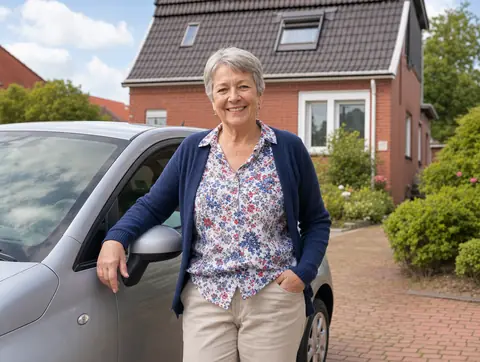 Verkäufer aus Linnich mit dem verkauften Fahrzeug
